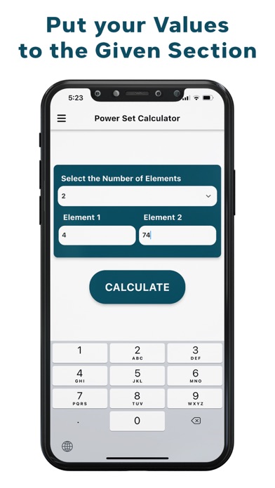 Power Set Calculator Screenshots