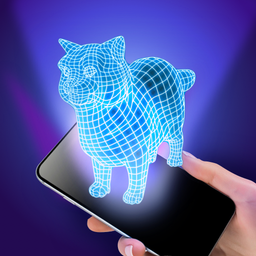 3D Cat and Kitty Hologram Joke 3D Cat and Kitty Hologram Joke