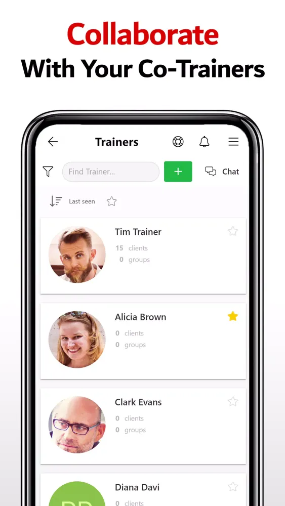Trainero Coach App Screenshots