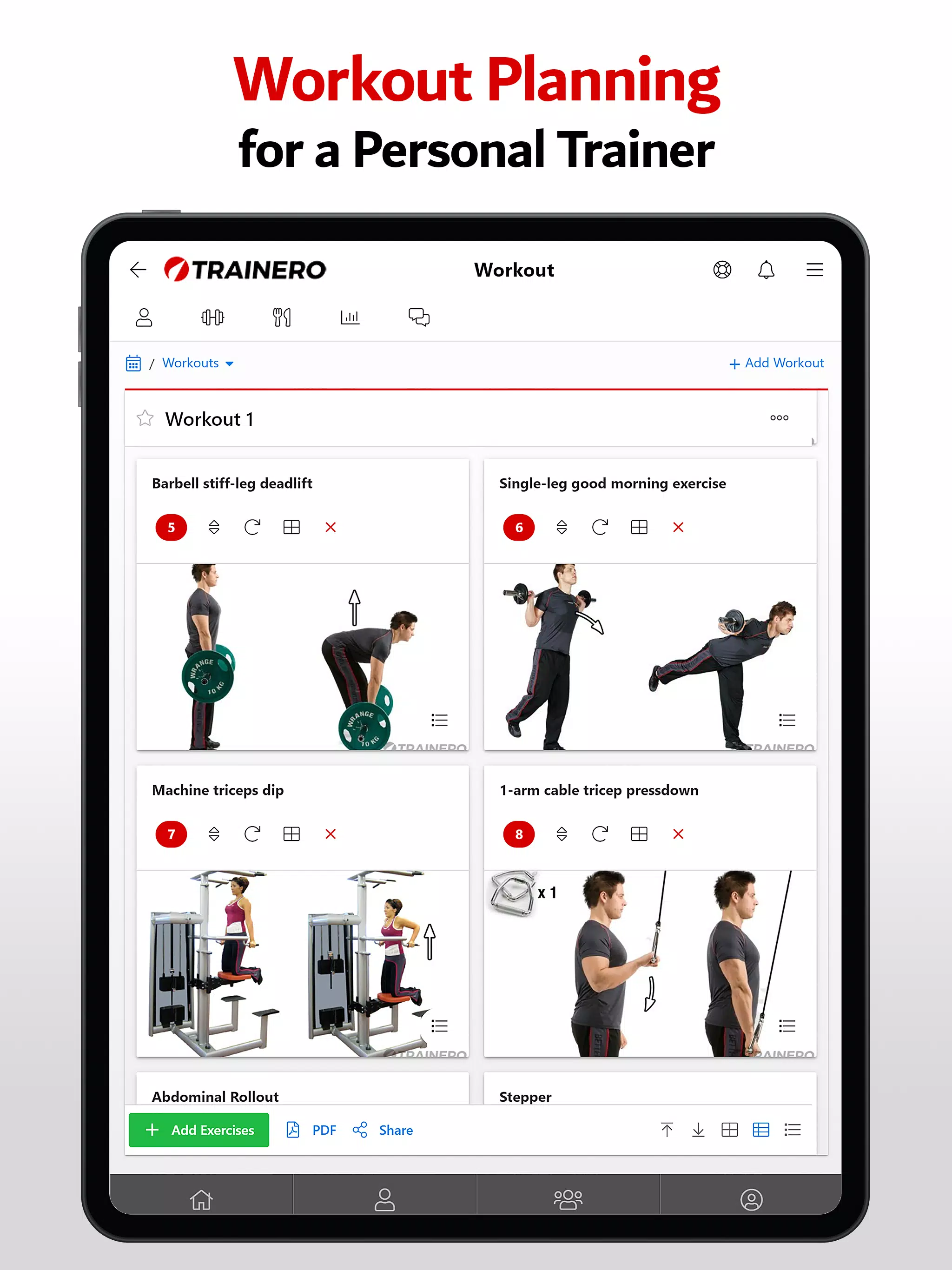 Capturas de tela do Trainero Coach App