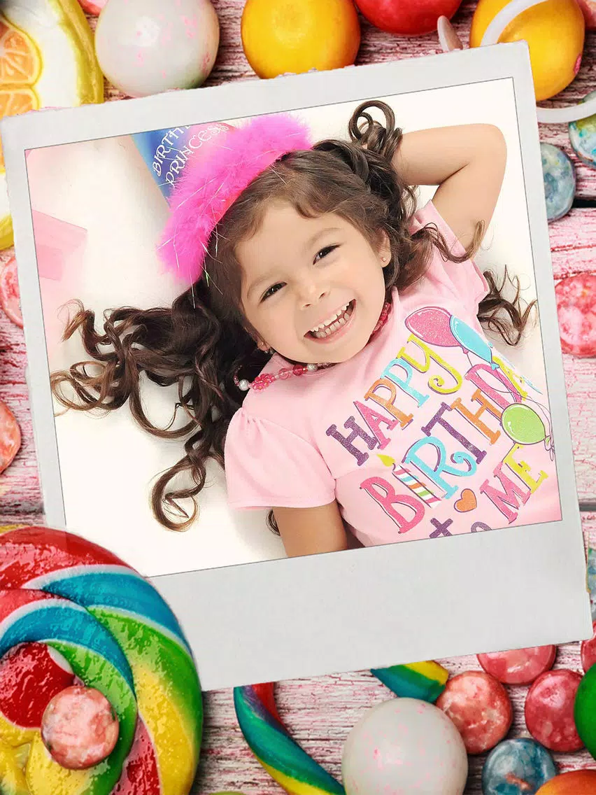 Happy Birthday photo frames – create birthday greeting cards & collages and edit your images Premium iPad Screenshots