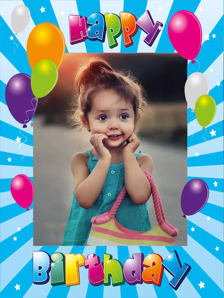 Happy Birthday photo frames – create birthday greeting cards & collages and edit your images Premium iPad Screenshots