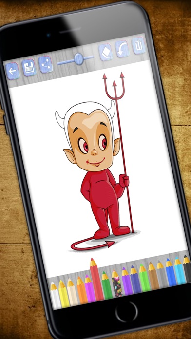 Paint monsters with magic - Halloween coloring book Screenshots