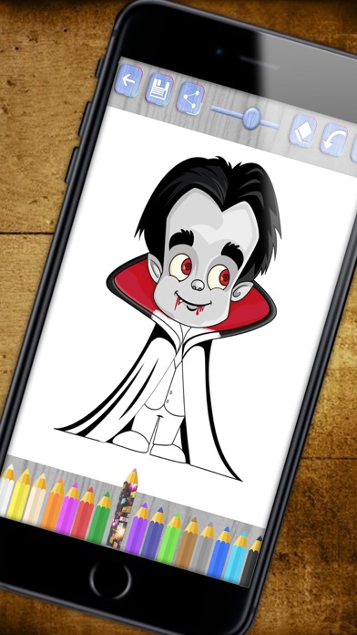 Paint monsters with magic - Halloween coloring book Screenshots
