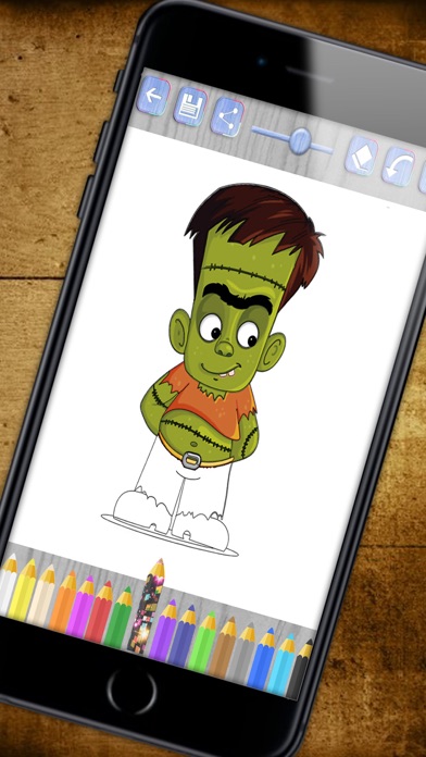 Paint monsters with magic - Halloween coloring book Screenshots