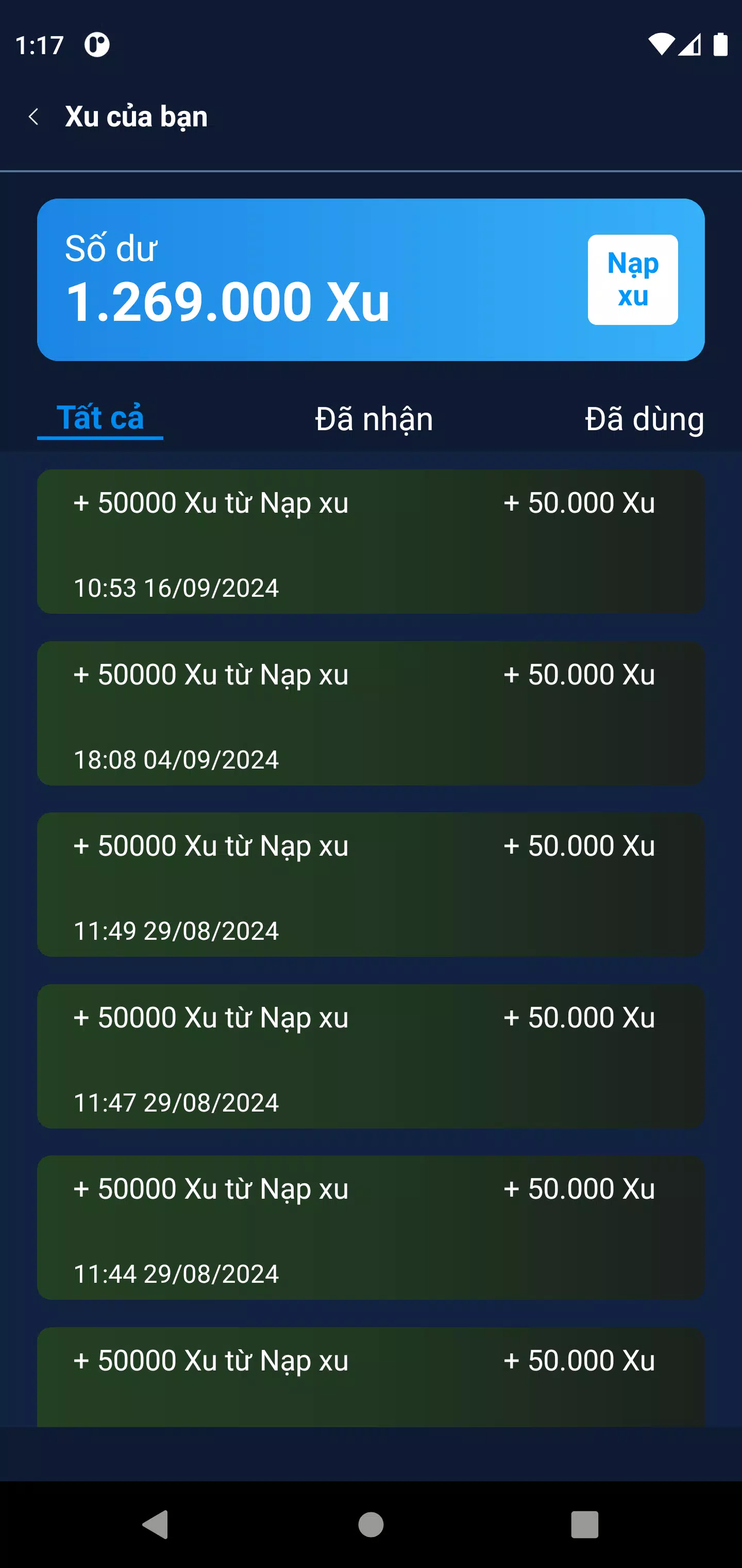 Arena App Screenshots