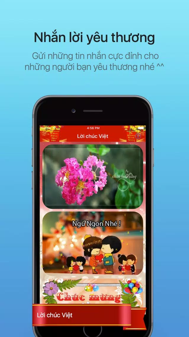 Zrzuty ekranu Lời chúc Việt - Nhắn lời yêu thương