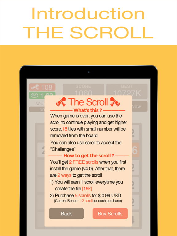 2048 6x6 iPad Screenshots