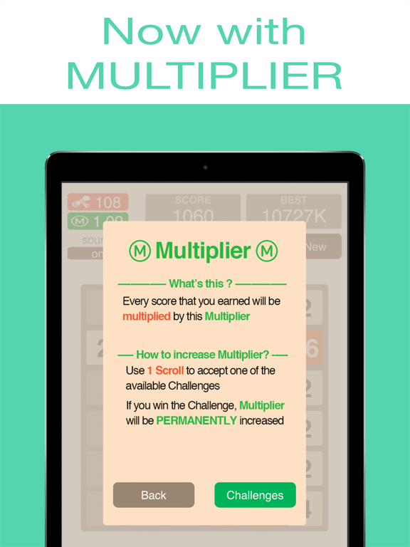 2048 6x6 iPad Screenshots