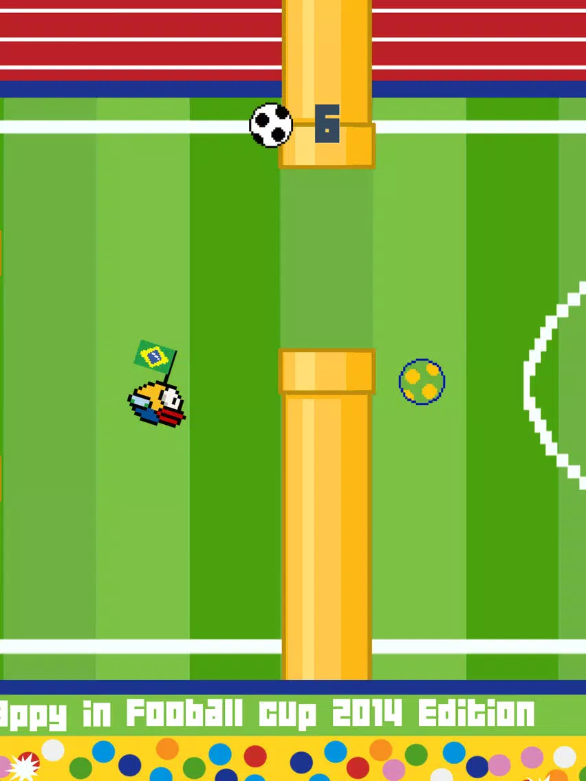 Flappy in Football cup 2014 Edition iPad Screenshots