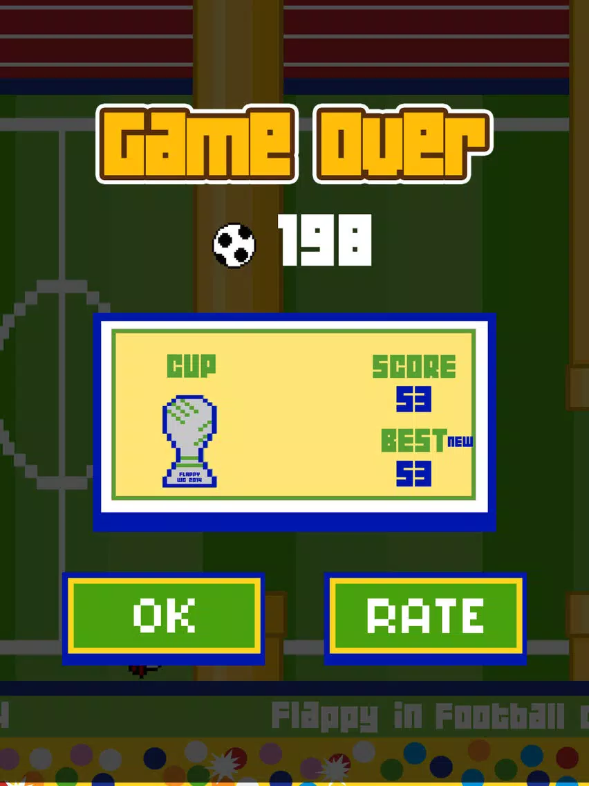 Flappy in Football cup 2014 Edition iPad Screenshots