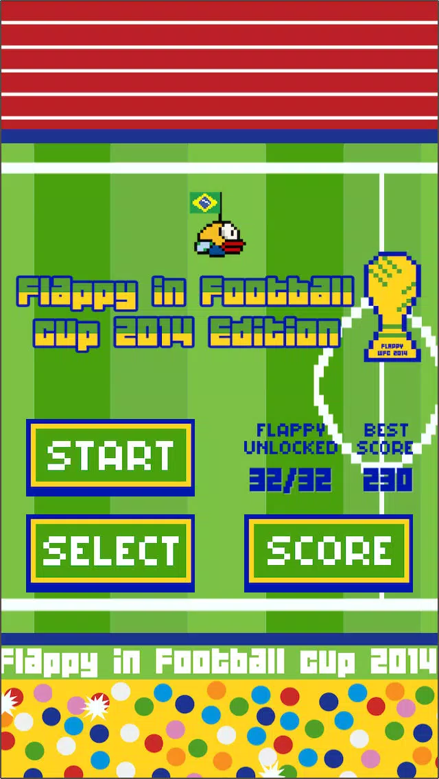 Flappy in Football cup 2014 Edition Screenshots