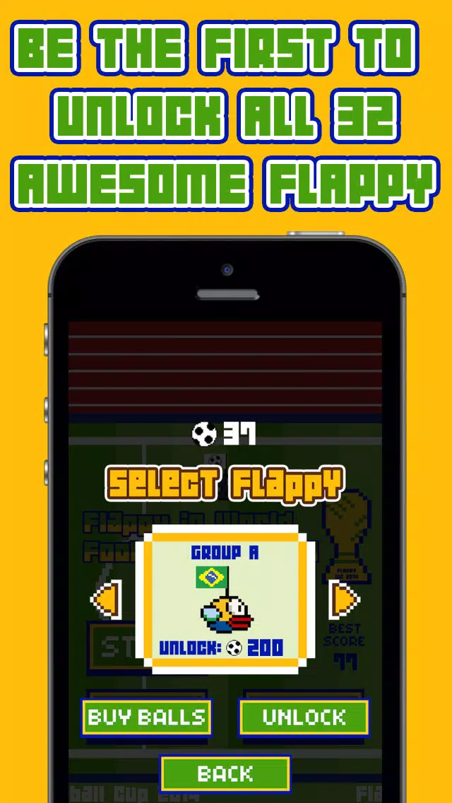 Flappy in Football cup 2014 Edition Screenshots