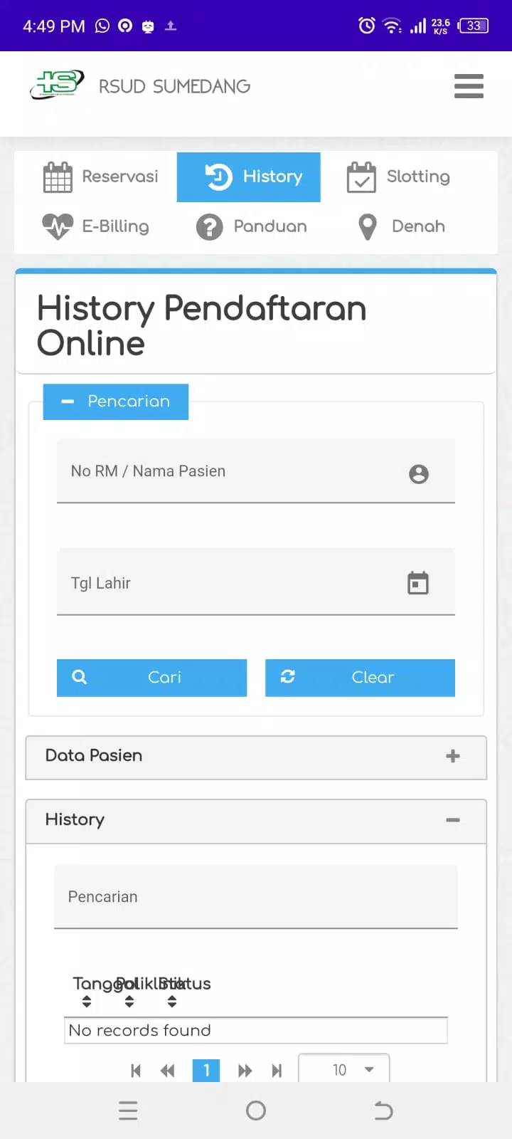 Daftar Online RSUD Sumedang Screenshots