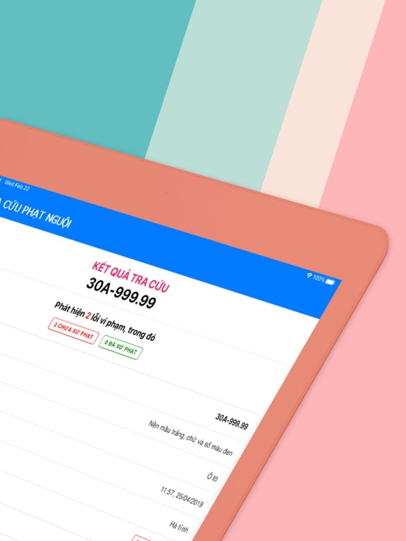 Tra Cứu Phạt Nguội Ô Tô iPad Screenshots