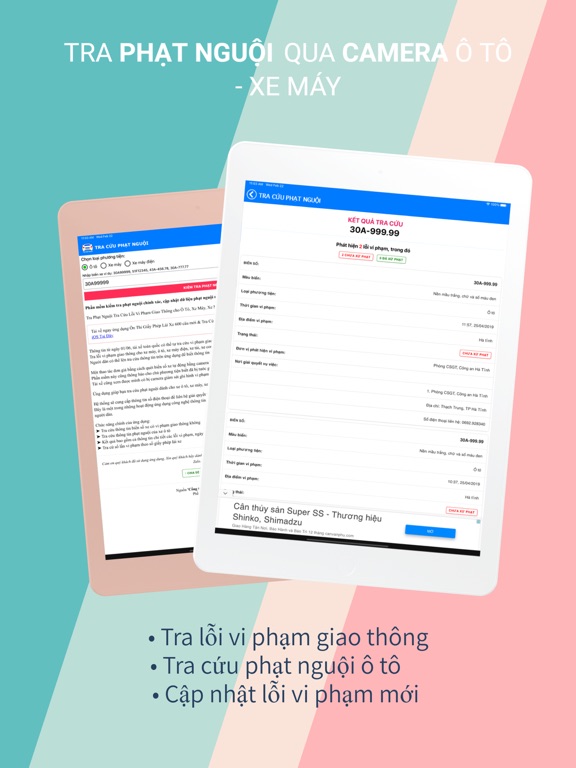 Tra Cứu Phạt Nguội Ô Tô iPad Screenshots