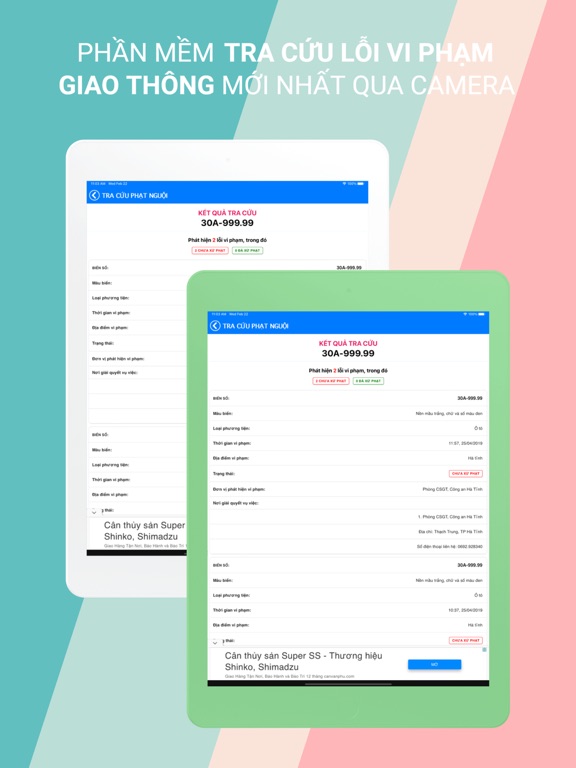 Tra Cứu Phạt Nguội Ô Tô iPad Screenshots