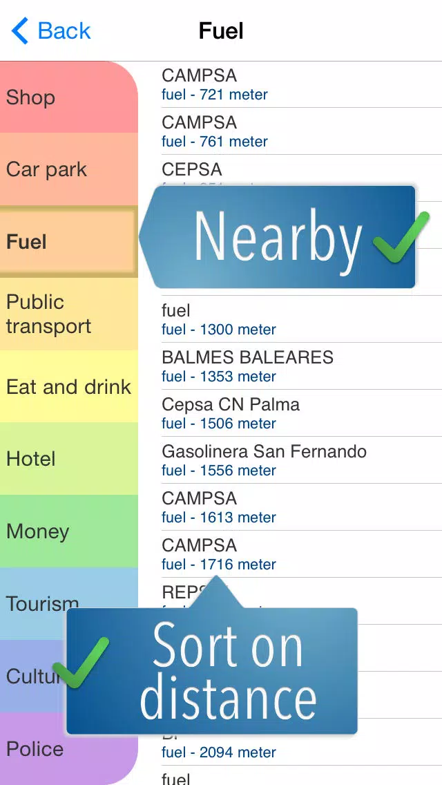 Majorca Travelmapp Screenshots