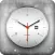 Classy Silver Clock Live Wallp