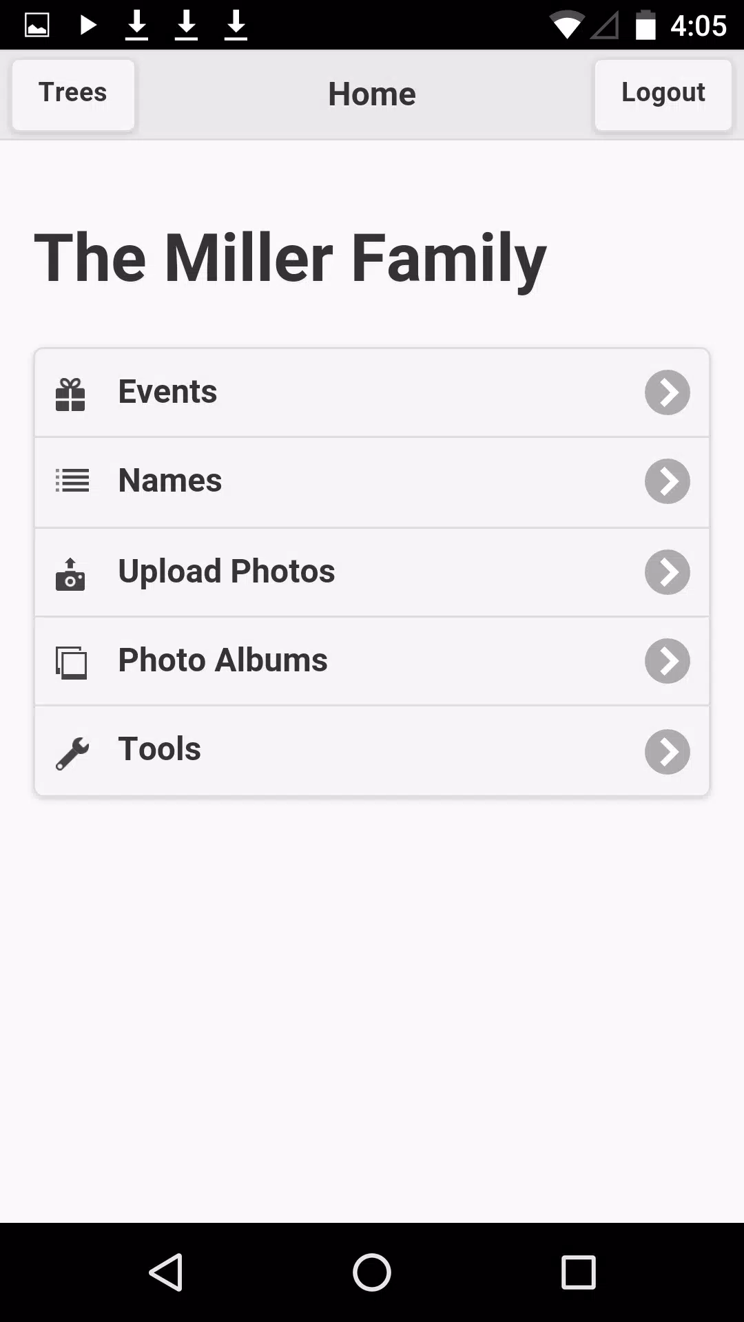 Family Tree - TribalPages Screenshots