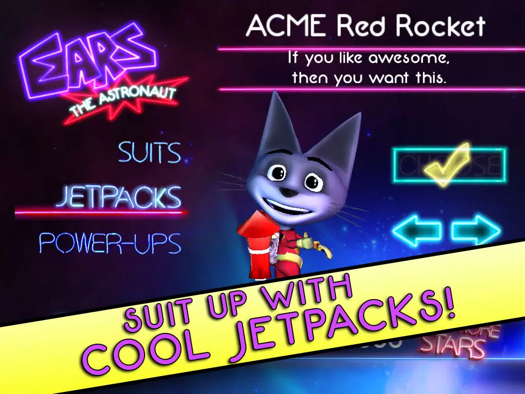 Capturas de tela do Ears the Astronaut iPad 