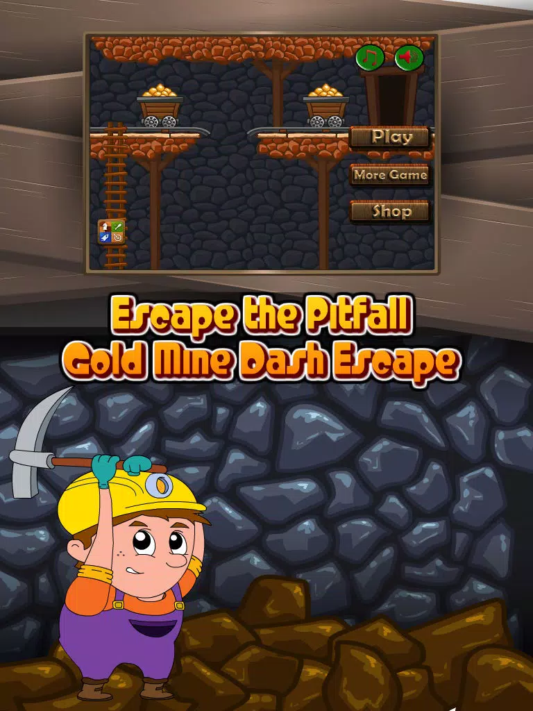 تصاویر Escape the Pitfall: Gold Mine Dash Escape iPad 