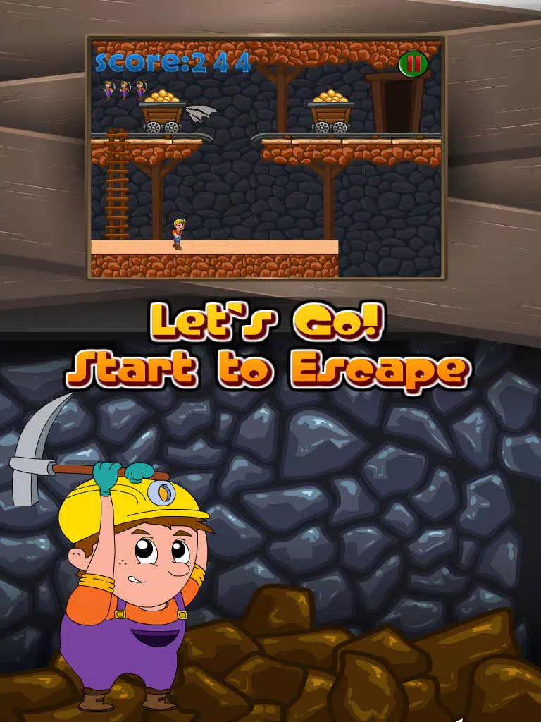 تصاویر Escape the Pitfall: Gold Mine Dash Escape iPad 