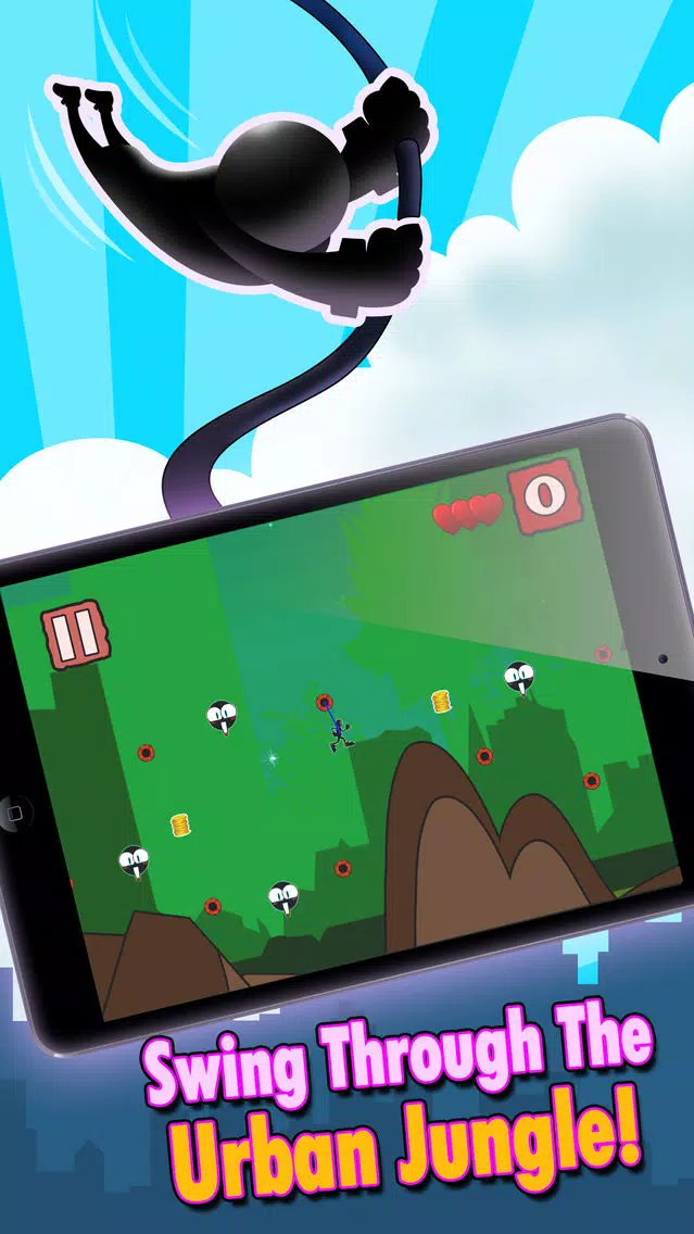 Flick and Fly Slingshot Stickman Crash Screenshots