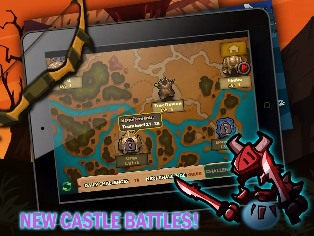 Heroes vs Monsters iPad 应用截图