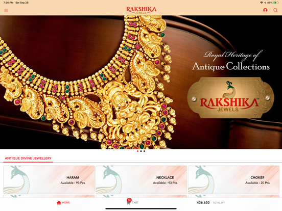 Rakshika Jewels - Online iPad Screenshots