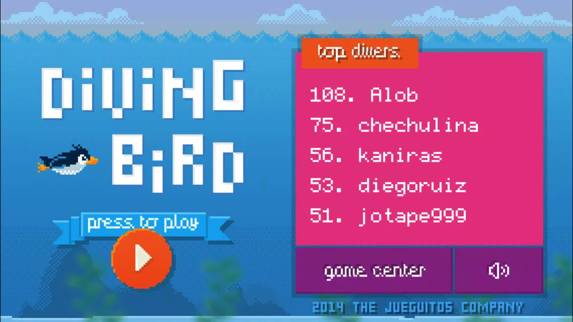 Tangkapan skrin Diving Bird