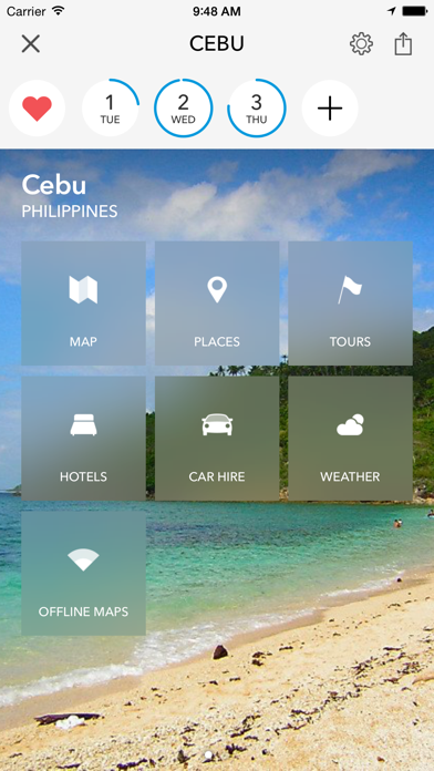 Cebu Island Offline Map & Guide by Tripomatic Screenshots