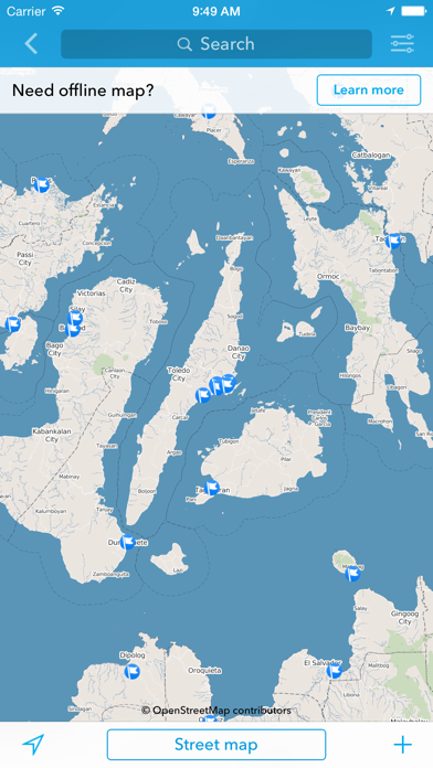 Cebu Island Offline Map & Guide by Tripomatic Screenshots