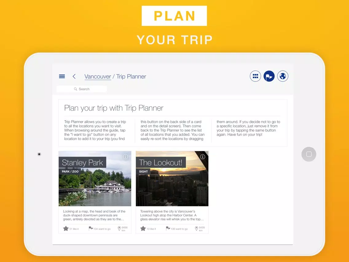 Vancouver - Travel Guide & Offline Map iPad Screenshots