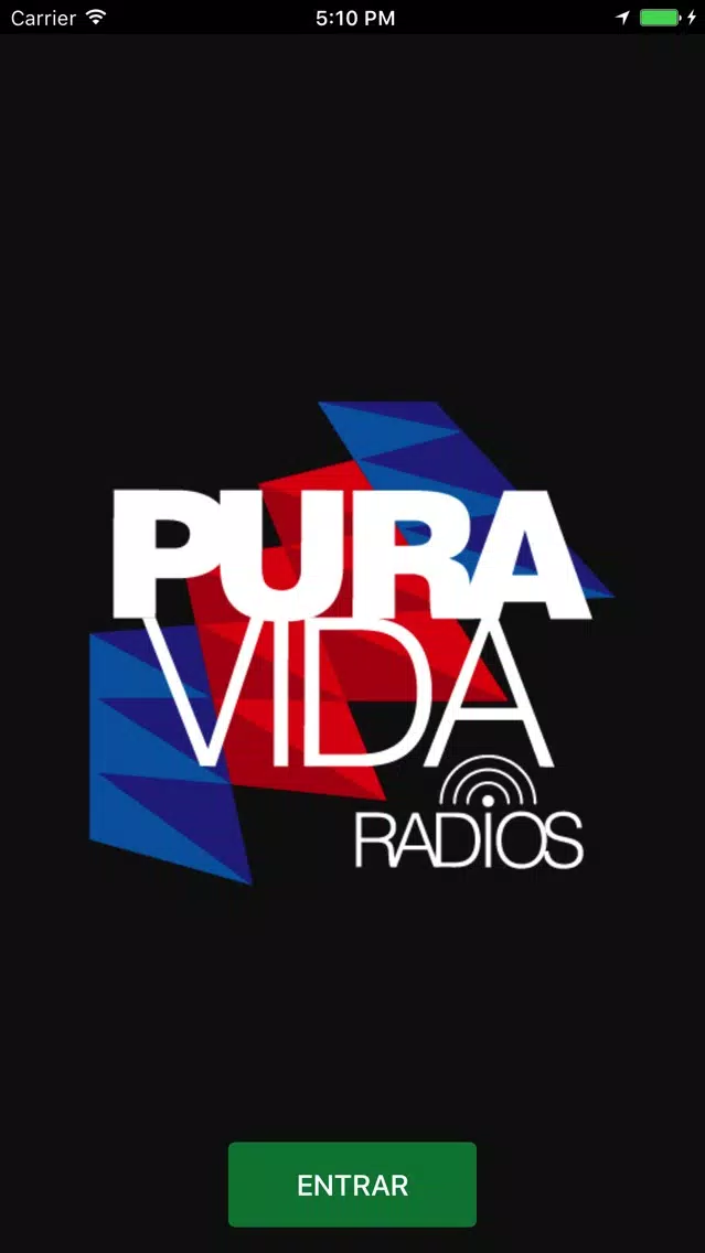 ภาพหน้าจอของ Pura Vida Radio