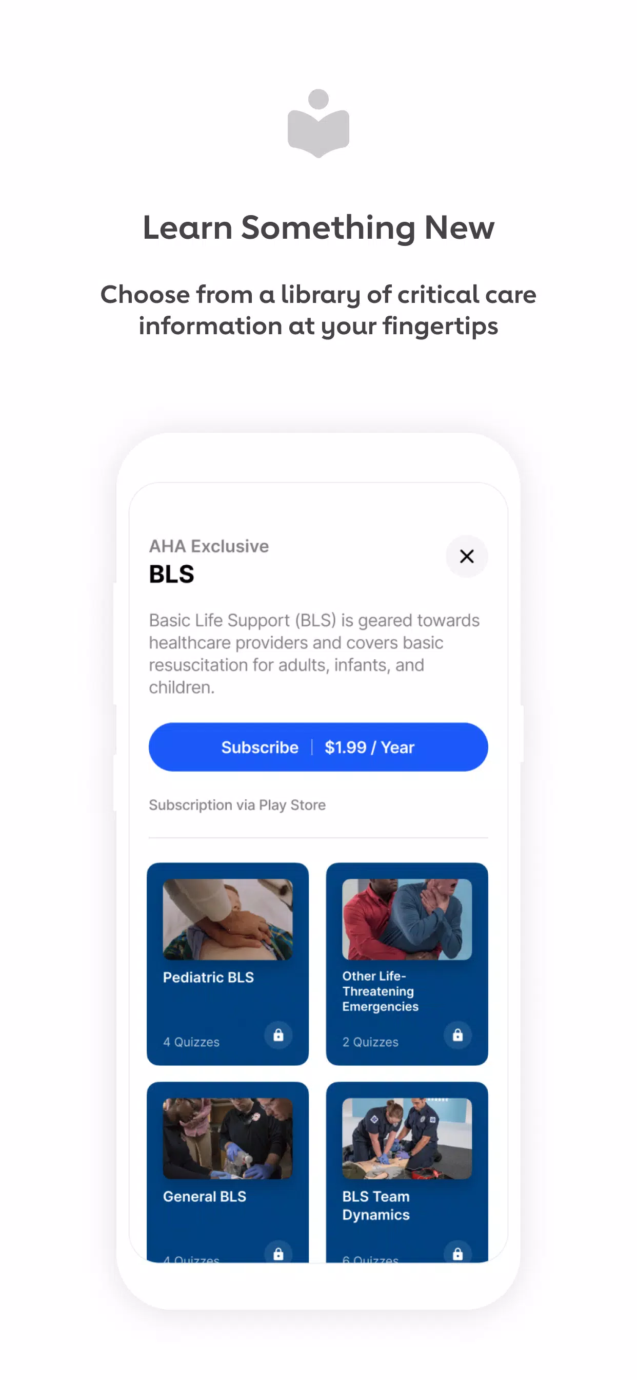 AHA Knowledge Booster Screenshots