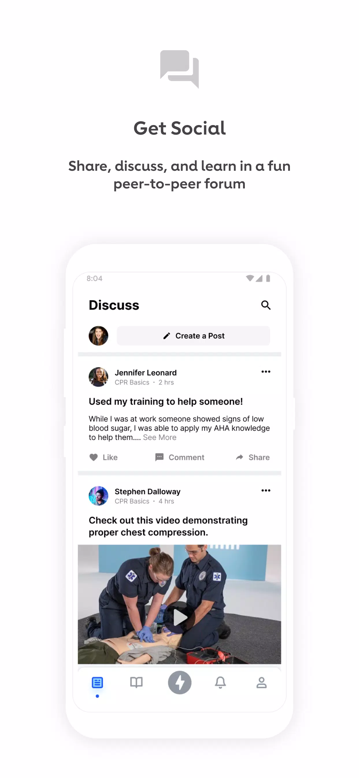 AHA Knowledge Booster Screenshots