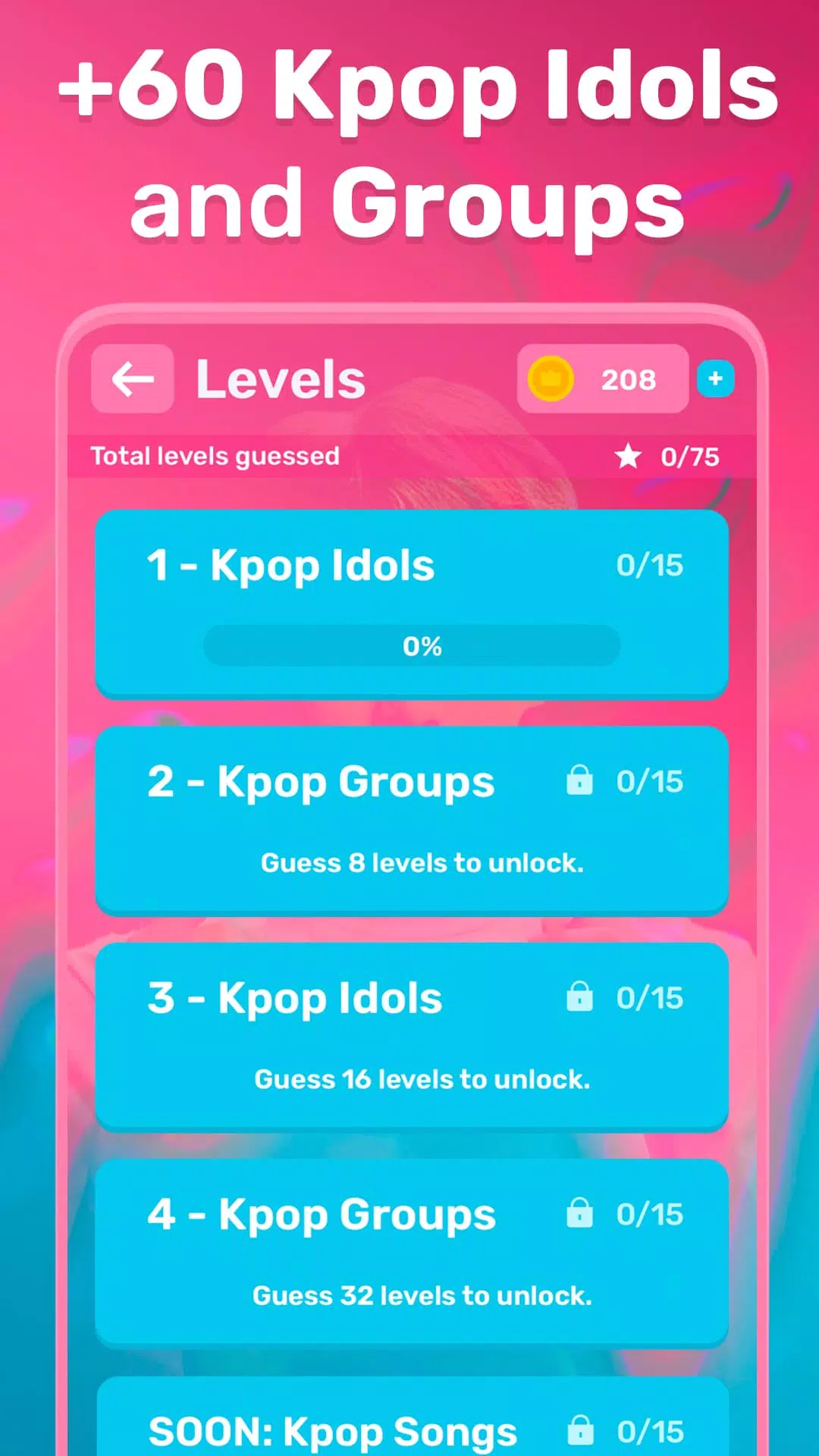 Kpop Quiz Game 2023 Screenshots