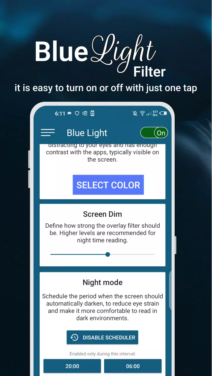 Blue Light Filter Screenshots