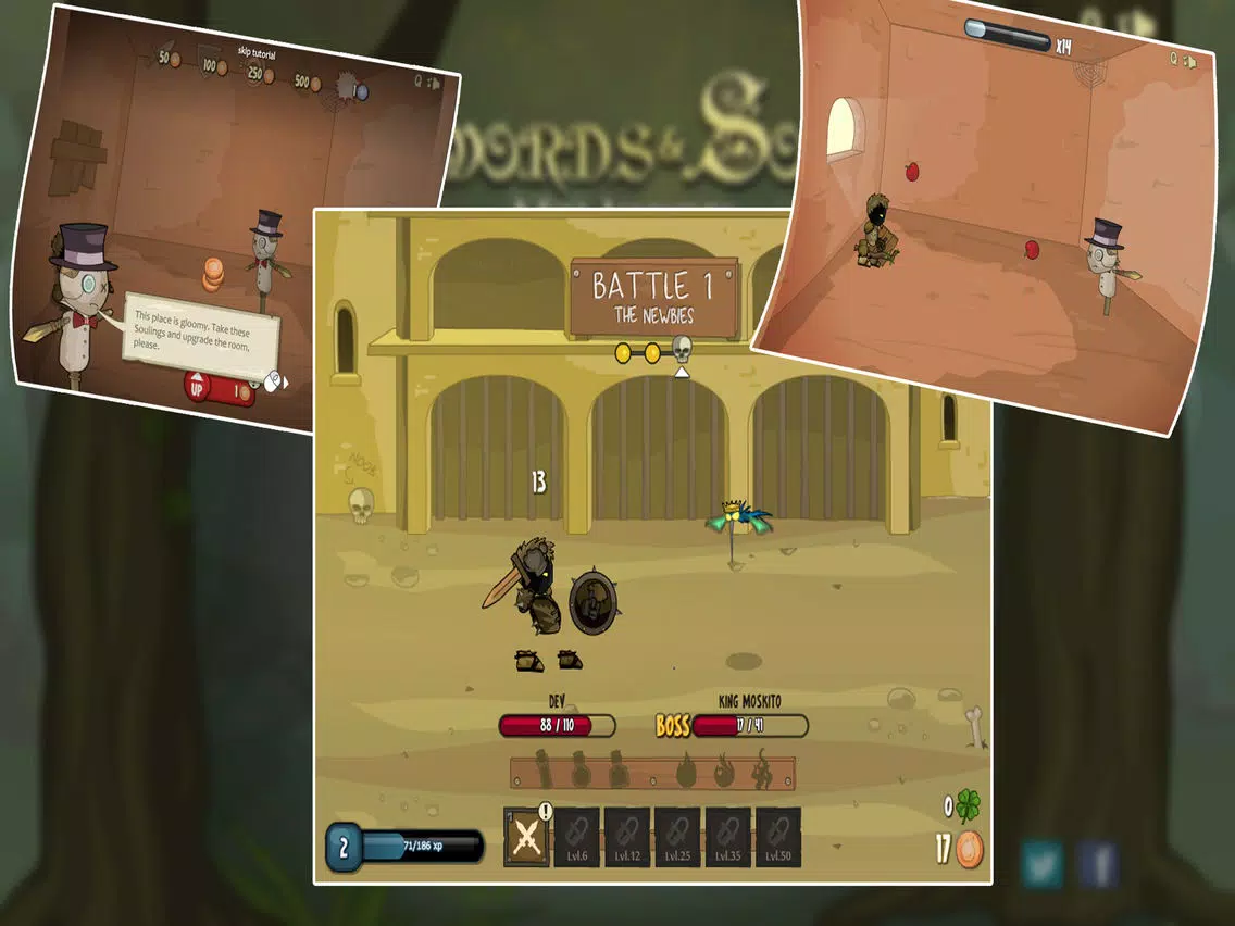Zrzuty ekranu Swords and Souls: A Soul Adven iPad 