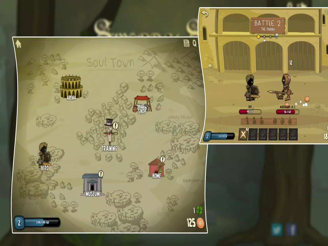 Zrzuty ekranu Swords and Souls: A Soul Adven iPad 