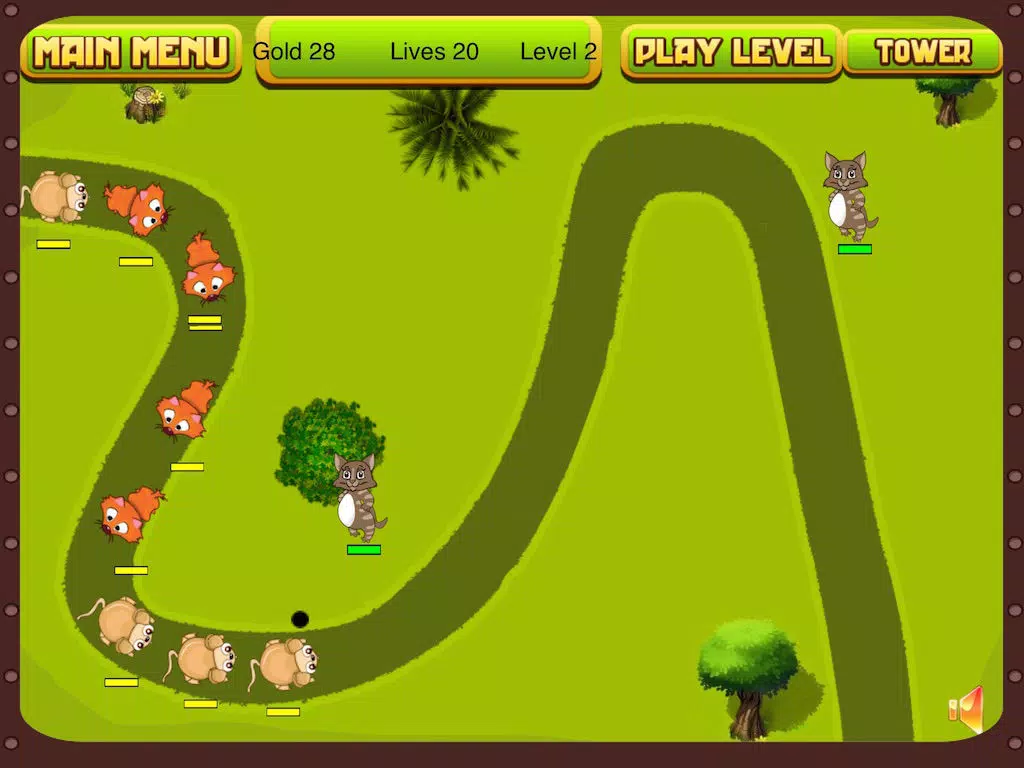 Zrzuty ekranu Cat Tower Wars - Pie Shooting Defense (Free) iPad 