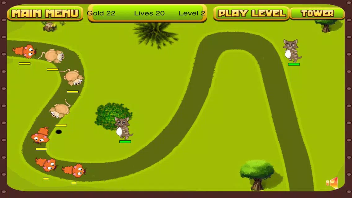 Zrzuty ekranu Cat Tower Wars - Pie Shooting Defense (Free)