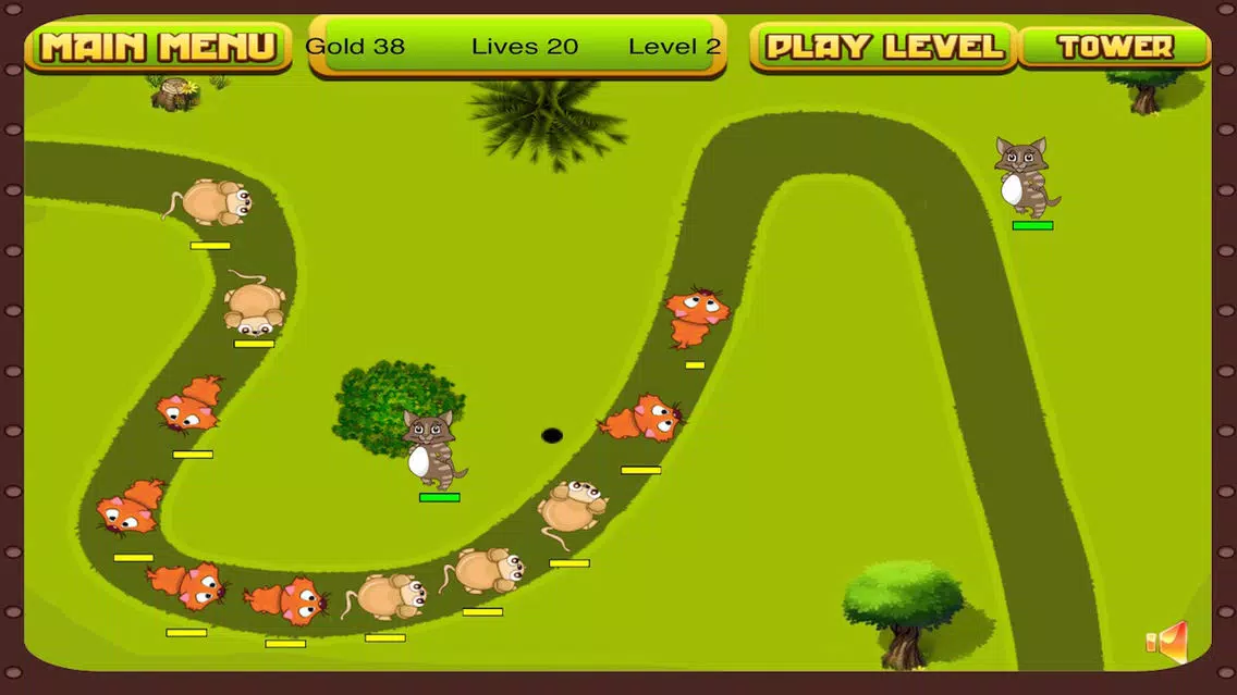 Zrzuty ekranu Cat Tower Wars - Pie Shooting Defense (Free)