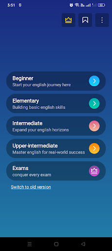 English Grammar Test Screenshots