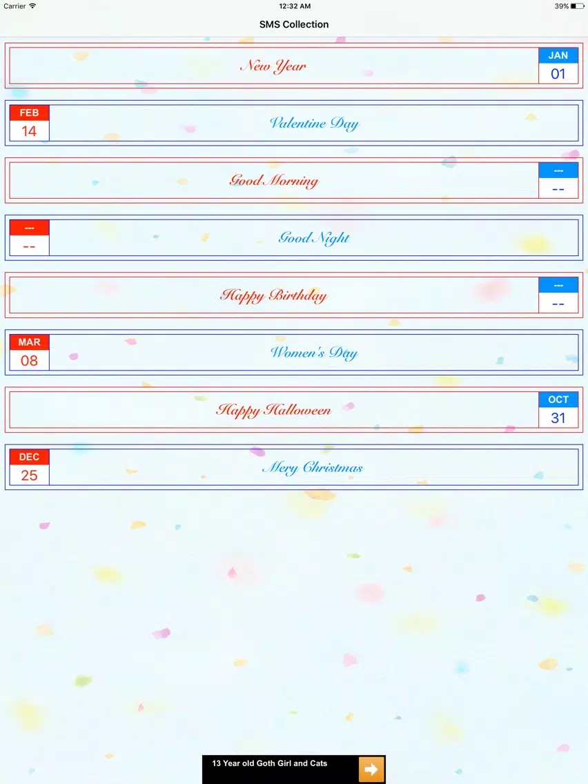 Cute Messages iPad Screenshots