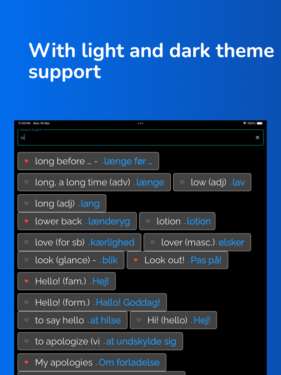 Learn Danish From English iPad Screenshots