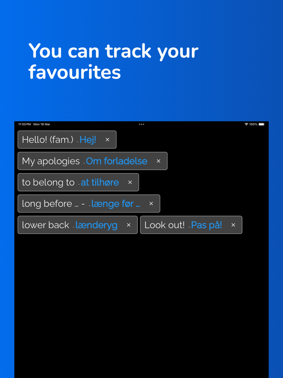 Learn Danish From English iPad Screenshots