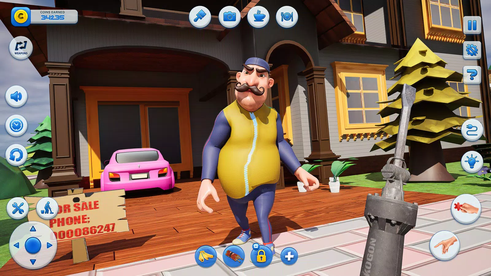 Scary Dark 3D Neighbor Riddle Screenshots