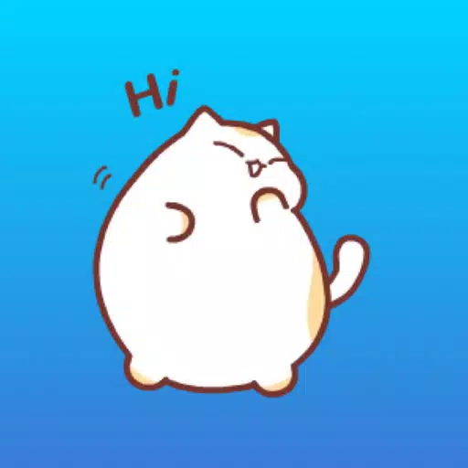 Animated Fluffy Cat Sticker Animated Fluffy Cat Sticker